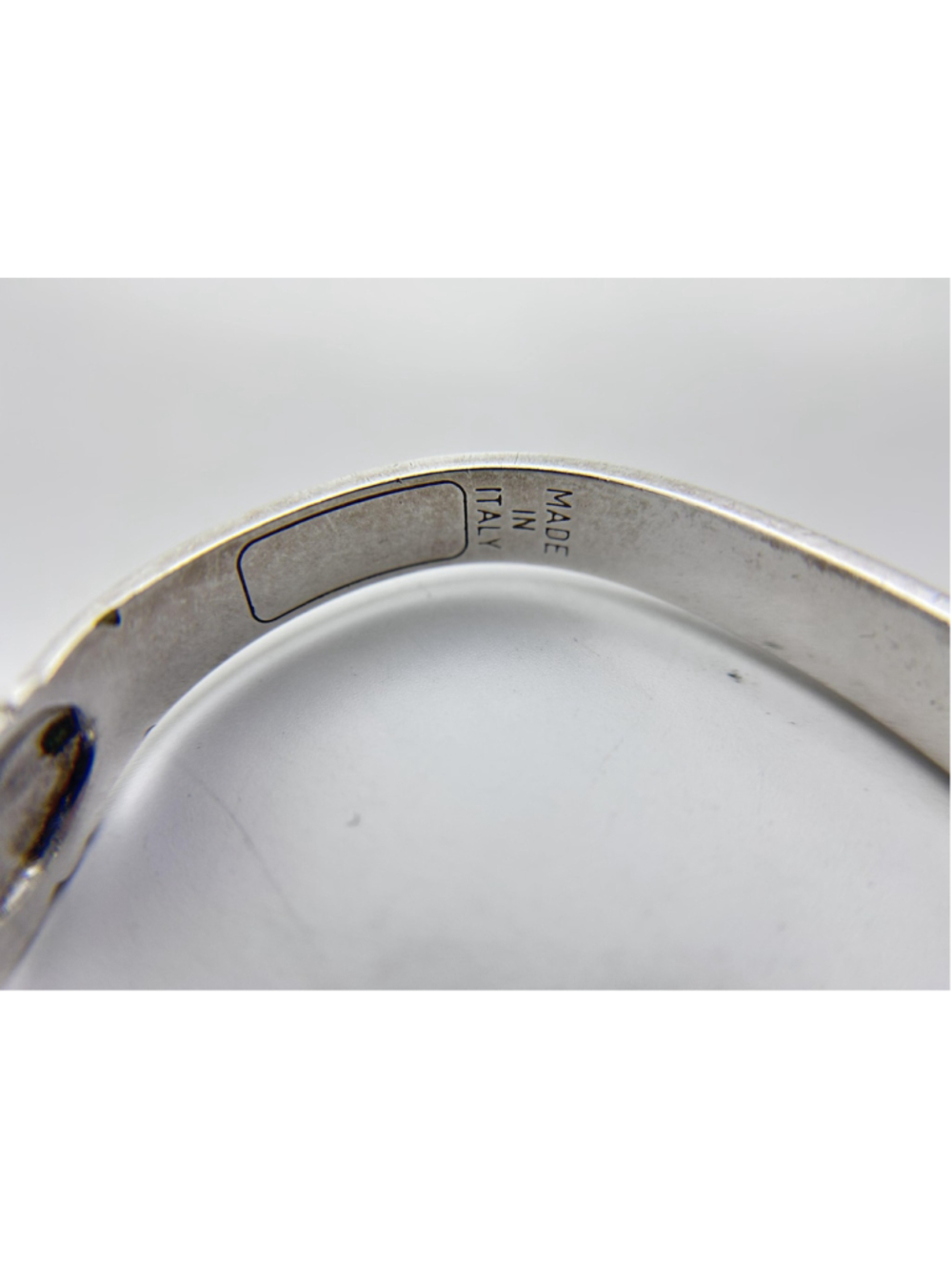 Until There's A Cure Sterling Silver Italy Hinged Cuff Bracelet HIV AIDS Charity - Picture 7 of 10